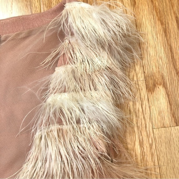 J.Crew 100% ostrich feather boho ombré vest - Picture 3 of 5